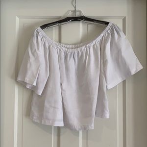 Reformation off the shoulder blouse